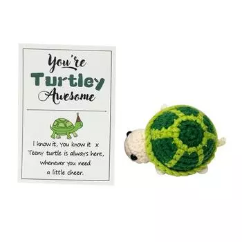 1 шт. шерстяная вязаная кукла крючком черепаха мягкая хлопковая пряжа для стола или автомобиля идеальный подарок ручной работы