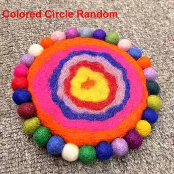 1 шт., шерстяной фетр, цветной фетровый изоляционный коврик, фетровые подставки для шариков, круглый стоячий стол, шерсть