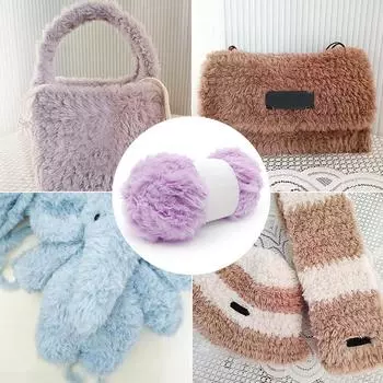 1 шт. шерстяной ткацкий шарик SCA меховой бархатный ткацкий шарф норка мех кролика пряжа меховая нить