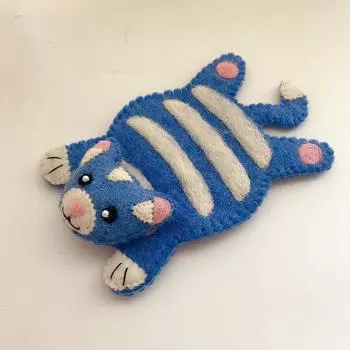 1 шт. шерстяной войлок настольный коврик для столовых приборов милый коврик для чашки декор стола кухонные подставки кот мультфильм