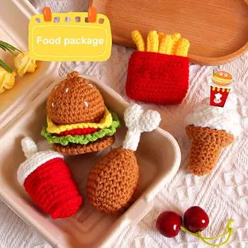 1 шт. шерстяные аксессуары Burger Series аксессуары для одежды кулон ручной работы DIY плетение