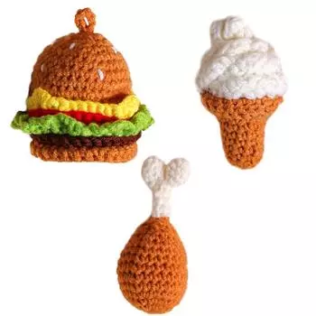 1 шт. шерстяные аксессуары Burger Series аксессуары для одежды кулон ручной работы DIY плетение