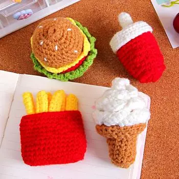 1 шт. шерстяные аксессуары Burger Series аксессуары для одежды кулон ручной работы DIY плетение