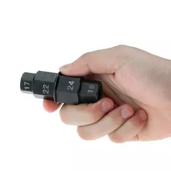 1 шт., шестигранная ось переднего и заднего колеса мотоцикла 17, 19, 22, 24 мм, шестигранный инструмент для снятия шпиндельного привода, инструмент для снятия оси мотоцикла чёрный