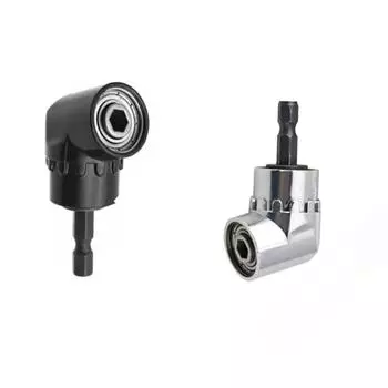 1 шт. шестигранный наконечник 105 градусов, угловой адаптер для отвертки, черный, серебристый, регулируемые биты для точного сверления