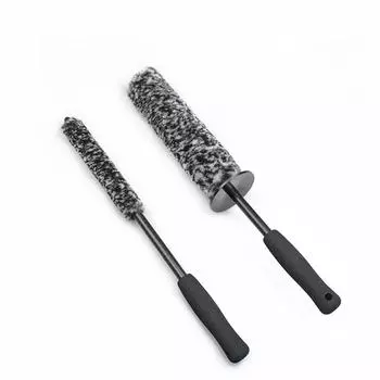1 шт. Щетка для автомобильных шин, щетка для колес, шерстяная щетка, щетка для чистки щелей, большая, средняя и маленькая шерстяная щетка