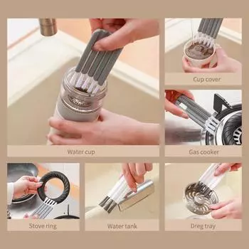 1 шт. Щетка для чистки клавиатуры, сгибаемая крышка чашки, щетка для щелей и пазов one size