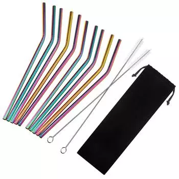 1 шт. Щетка для чистки соломинок и черный фланелевый мешок для трубок Щетка для соломинок с длинной ручкой из нержавеющей стали Простая в использовании щетка для чистки соломинок