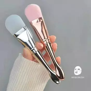 1 шт. Щетка для нанесения маски для лица, мягкая щетка с силикагелем, размазывающая очищающая регулирующая пленка для лица, косметическая спа-грязевая пленка, специальная