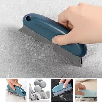 1 шт. Щетка для удаления шерсти домашних животных с ручкой, средство для удаления ворса из шерсти кошек и собак для чистки автомобилей, ковров, диванов, одежды, кроватей красный