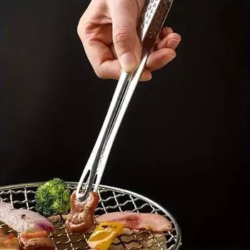1 шт. Щипцы для барбекю из нержавеющей стали, щипцы для барбекю, кухонные щипцы для еды, пинцеты, зажимы для приготовления пищи, инструменты 1 pcs