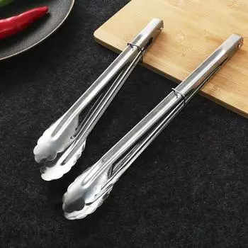 1 шт. Щипцы для гриля для салата, торта, десерта, щипцы для сервировки еды, зажимы для барбекю из нержавеющей стали, зажим для выпечки, кухонный инструмент