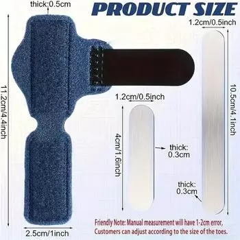 1 шт. шина для пальцев ног, выпрямитель для молоткообразного пальца ноги, бандаж для молоткообразного пальца ноги, чехлы для сломанного пальца ноги M синий