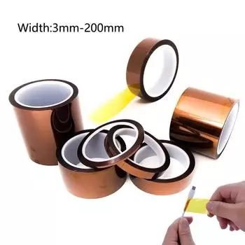 1 шт. Ширина 3-200 мм, тепловая BGA, термоизоляция, полиимидная изоляционная высокотемпературная клейкая лента, защита 3D печатной платы 4mm