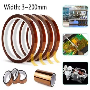 1 шт. Ширина 3-200 мм, тепловая BGA, термоизоляция, полиимидная изоляционная высокотемпературная клейкая лента, защита 3D печатной платы 3mm