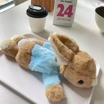 1 шт. школьные канцелярские принадлежности милый плюшевый кролик пенал школьные принадлежности кавайная кукла сумка для хранения ручек сумка