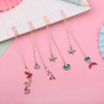 1 шт., школьные канцелярские товары с рисунком русалки, подарочные закладки, милые забавные канцелярские принадлежности Kawaii