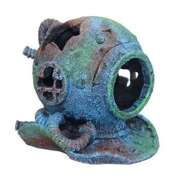 1 шт., шлем для дайвинга из смолы, затонувший аквариум, ландшафтный дизайн, креативное украшение, украшение через укрытие для отдыха для танка