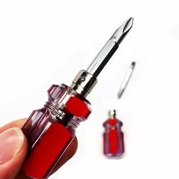 1 шт., шлицевая/крестовая отвертка двойного назначения, расширительная отвертка, крестовая отвертка с трещоткой, ручные аппаратные инструменты красный