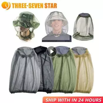 1 шт., шляпа для рыбалки на открытом воздухе, сетчатая шляпа от комаров и насекомых, защищает голову и лицо, походная дорожная шляпа, прочный защитный инструмент