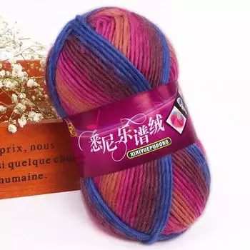 1 шт. Шляпа шаль DIY Duan окрашенная пряжа грубая пряжа руководство