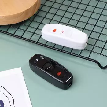 1 шт. шнуровой выключатель 250 В 10 А кнопка включения/выключения настольные лампы онлайн Midway Control Switch прикроватные лампы аксессуары чёрный