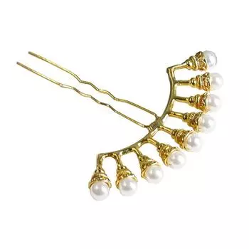 1 шт. Шпилька для волос красивая жемчужная декоративная модная U-образная изысканная бижутерия аксессуары для волос сплав