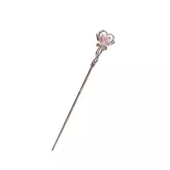 1 шт. Шпилька для волос, милый головной убор, изысканные палочки для волос, модная волшебная палочка из сплава, полое сердце