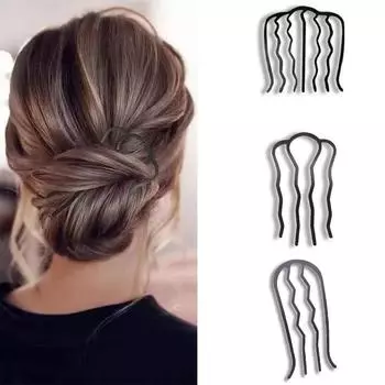1 шт. Шпилька для волос, модная вилка для волос, изысканный инструмент для укладки, удобные палочки для укладки в форме буквы U, сплав