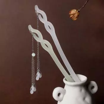 1 шт. Шпилька для волос, традиционная палочка для волос, красивый жемчужный декор, китайский стиль, акриловые украшения, головной убор