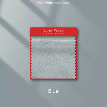 1 шт. шторы серии Nuan цвета французский крем, рельефные шторы, жаккард, 95% затемнение, штора для спальни, гостиной, балкона, окна, для домашнего декора W100cm x L130cm синий