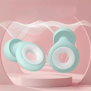 1 шт., шумоподавление, шумоподавление, шумоизоляция, пена для ушей, пена для сна, беруши, силиконовые беруши Pink&White