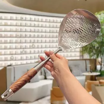 1 шт. шумовка из нержавеющей стали с большой шумовкой для кухонного сита для жарки и приготовления в горячем виде
