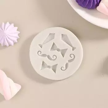 1 шт. силиконовая форма для бороды и банта, форма для выпечки шоколадных кексов своими руками