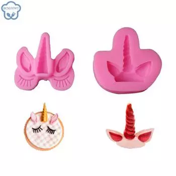 1 шт. Силиконовая форма «Глаза и уши единорога», шоколадный мусс, сахарная форма для выпечки, гипсовая форма, принадлежности для выпечки, инструменты для торта 2