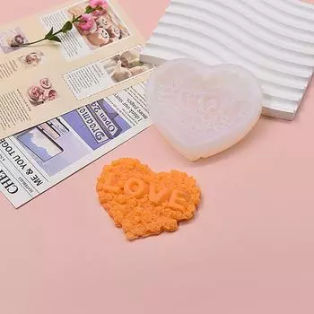 1 шт., силиконовая форма в форме розы в форме сердца, сделай сам, цветок, свеча, пластырь, инструмент для изготовления шоколада, форма для льда, декор, подарки на день Святого Валентина