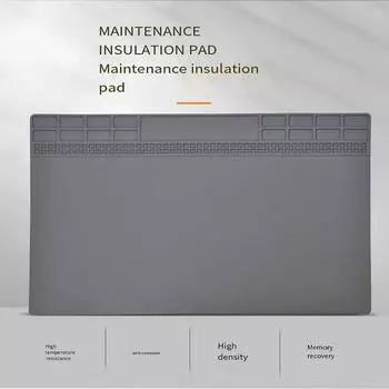 1 шт. силиконовая изоляционная прокладка высокой плотности, антикоррозионная, устойчивая к высоким температурам, антистатическая рабочая прокладка серый