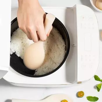 1 шт. силиконовая ложка для риса кухонный половник антипригарная кастрюля электрическая рисоварка совок для готовки бытовые принадлежности белый