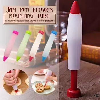 1 шт., силиконовая насадка для глазури для чашек, декоратор для десерта, ручка для торта, ручка для рисования своими руками, ручка для доения, смазка синий