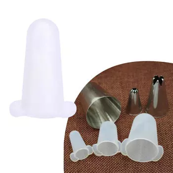 1 шт., силиконовая насадка для насадки для украшения насадок, кондитерские мешки, набор трубочек для глазури, торт, сахарное ремесло 3x1.2cm