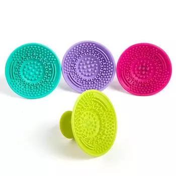 1 шт., силиконовая щетка для чистки косметических кистей для мытья макияжа, гель для чистки, коврик для основы, кисть для макияжа, очиститель, подушечка для чистки, доска для чистки