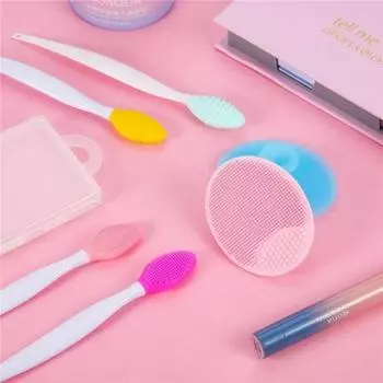 1 шт., силиконовая щетка для очищения лица, эффективный отшелушивающий средство для носа, удаление угрей, прыщей, мягкая щетка для глубокой очистки, инструмент для ухода за лицом