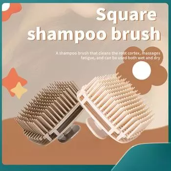 1 шт. силиконовая щетка для шампуня, массажная расческа для кожи головы, расческа для мытья волос, массажная щетка для тела, парикмахерский инструмент для салона белый