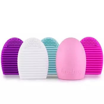 1 шт., силиконовая щетка-яйцо для чистки, очищающее средство для основы, порошок, чистые инструменты для косметических кистей для макияжа