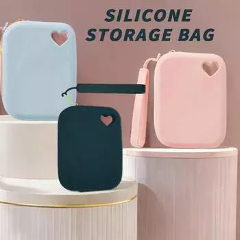 1 шт., силиконовая сумка для лакомств для собак, сумка для закусок для домашних животных, дорожная портативная сумка для прогулок с домашними животными, аксессуары для домашних животных темно-зеленого