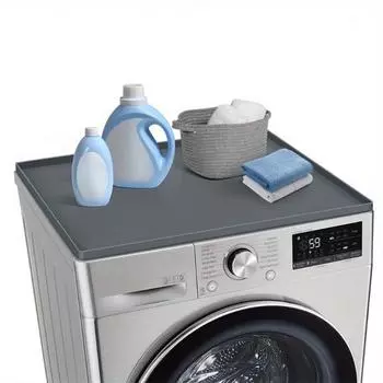 1 шт. Силиконовая защитная накладка для стиральной машины и сушилки, роликовая водонепроницаемая пылезащитная накладка, устойчивая к царапинам чёрный