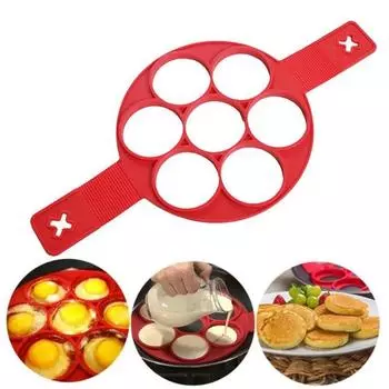 1 шт. силиконовое антипригарное кольцо для приготовления блинов Fantastic Egg Pancake Maker Kitchen Baking Omelet Moulds Flip Cooker Egg Ring Form