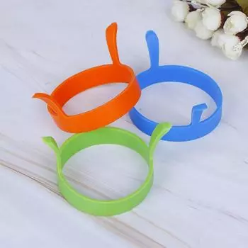 1 шт. силиконовое кольцо для жареных яиц, блинов, омлет, жареные яйца, круглая форма для яиц оранжевый