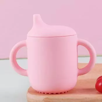 1 шт., силиконовые чашки для кормления детей для младенцев и маленьких детей, портативные обучающие чашки с ручным хвостовиком, чашки для питьевой воды, детские вещи