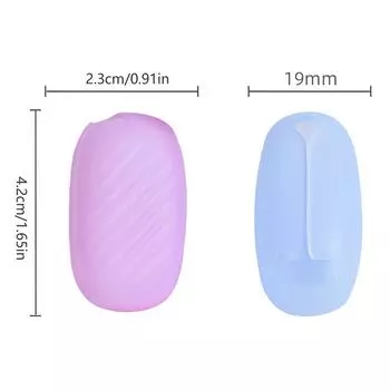 1 шт. силиконовые чехлы для зубных щеток, портативный чехол для зубных щеток, чехол для путешествий, походов, кемпинга, коробка для зубных щеток, чехол для щеток фиолетовый